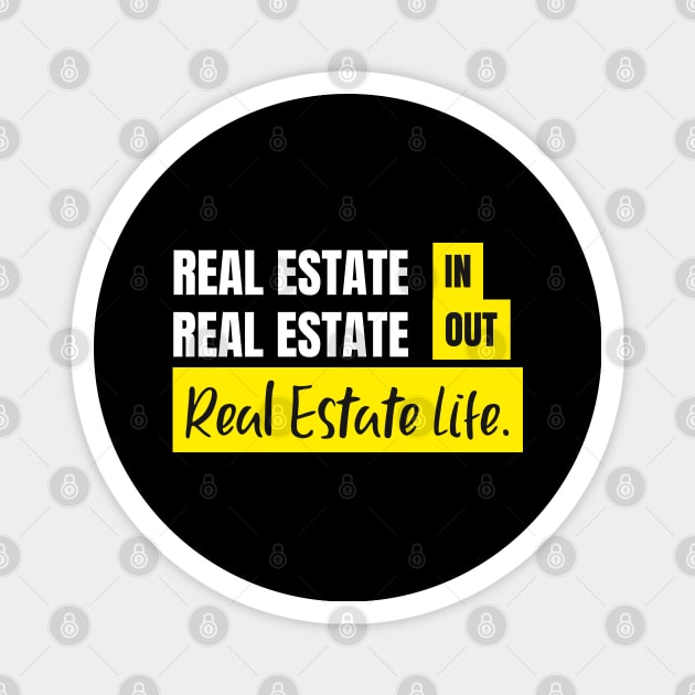 Real Estate IN-OUT Magnet by The Favorita